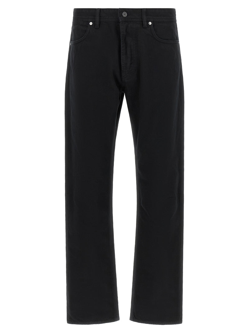 Jean droit en coton noir Stone Island