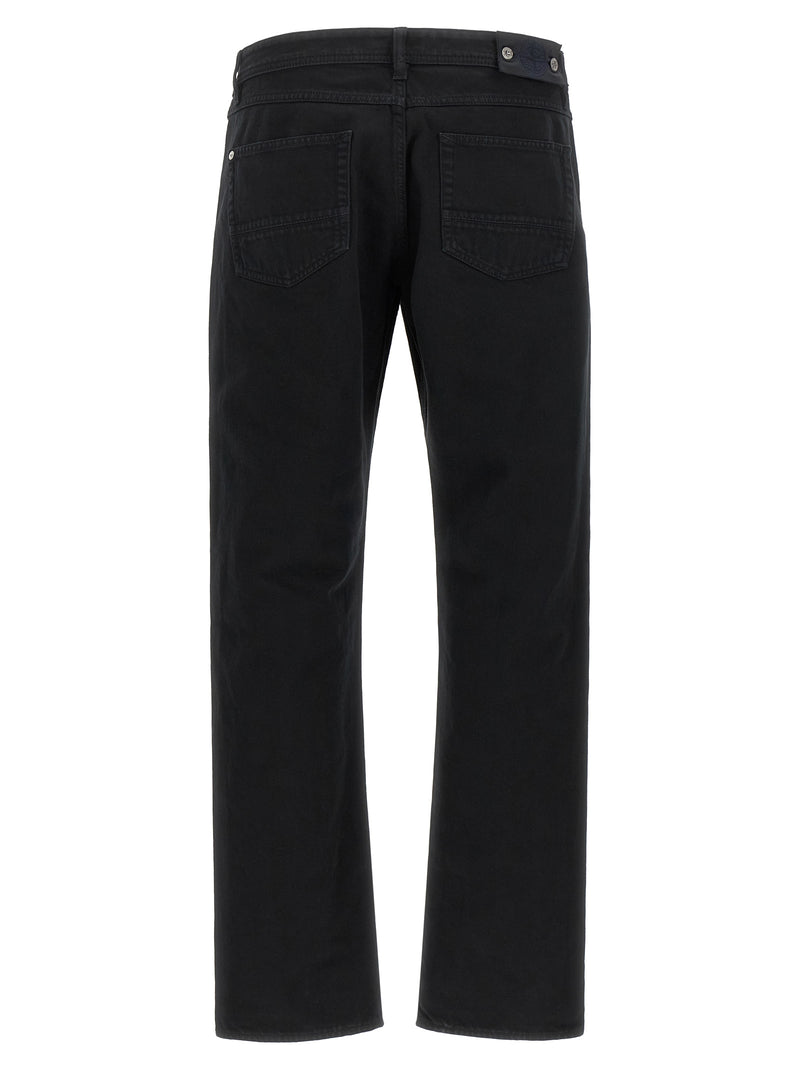 Jean droit en coton noir Stone Island