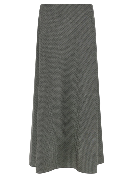 Mini-jupe Alberta Ferretti en viscose grise