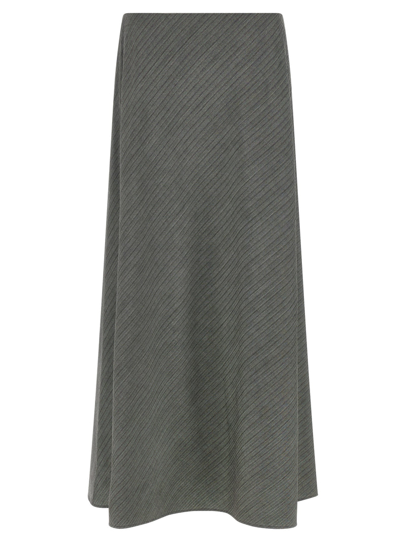 Alberta Ferretti Gray Viscose Mini Skirt