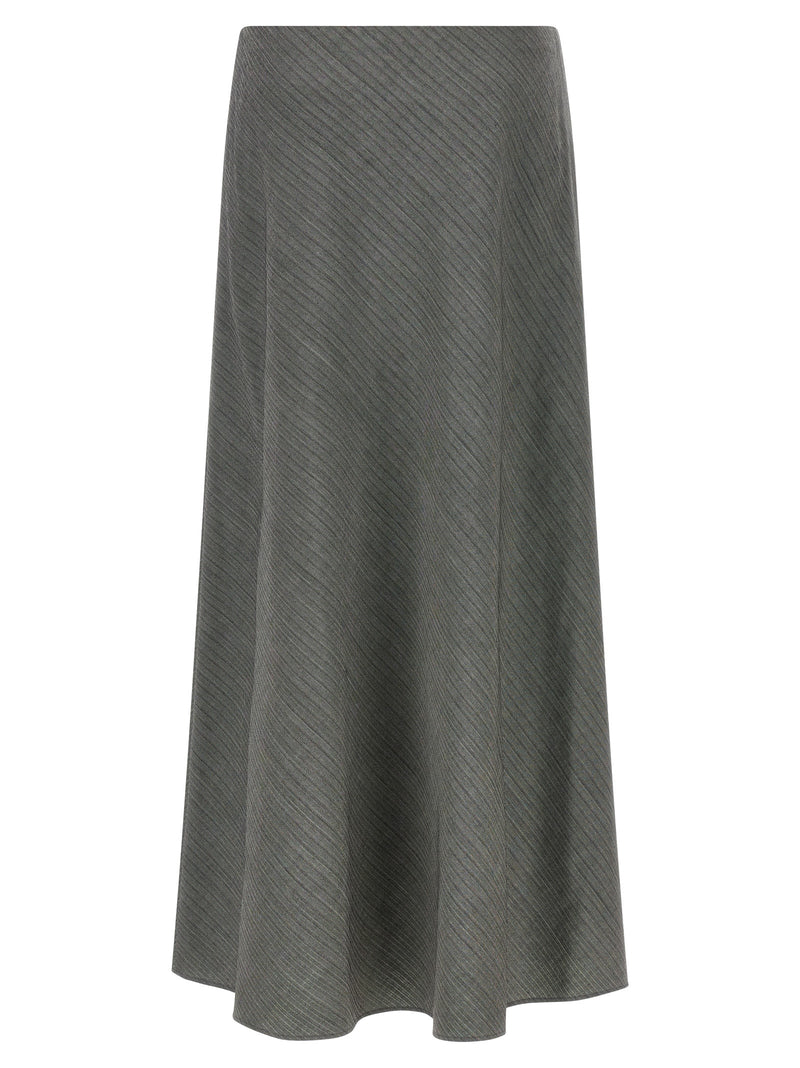 Alberta Ferretti Gray Viscose Mini Skirt