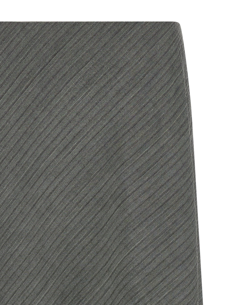 Alberta Ferretti Gray Viscose Mini Skirt