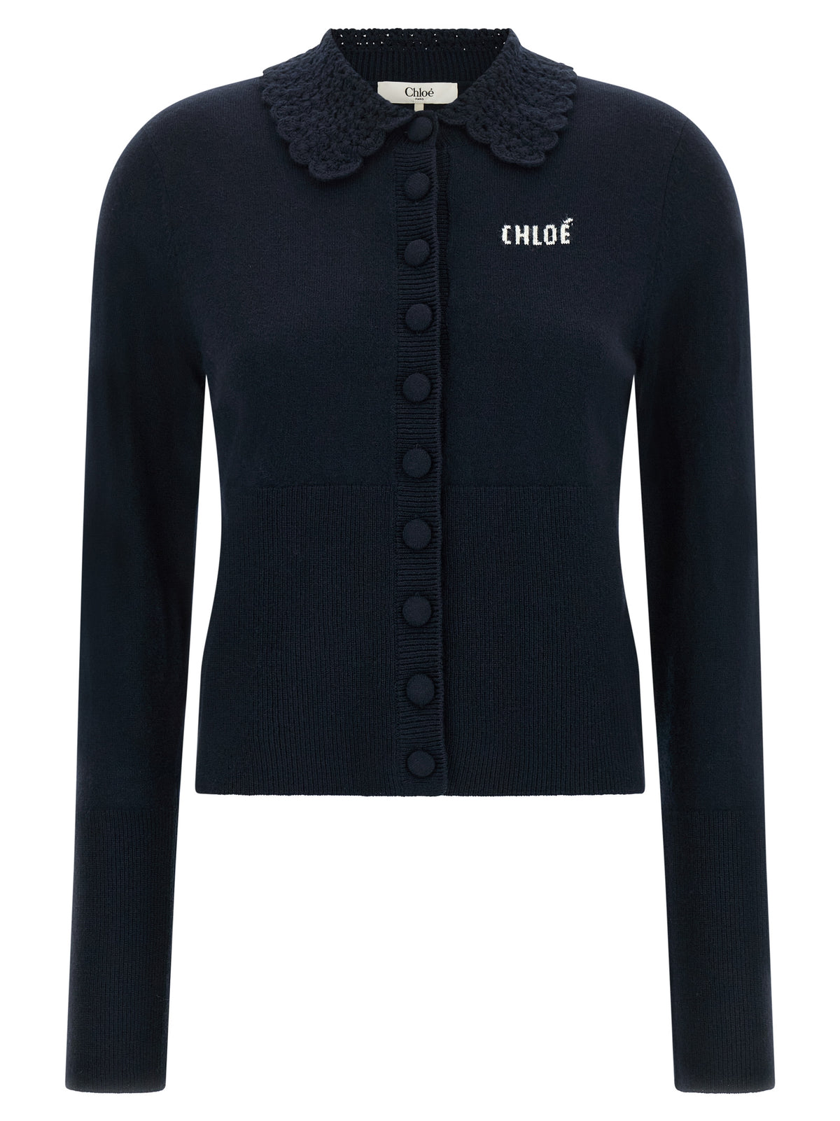 Gilet Chloé en laine bleue