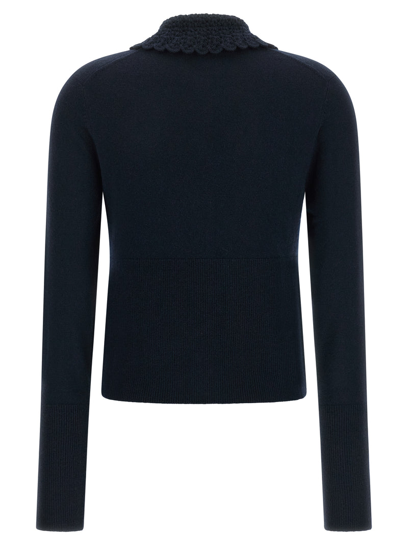Chloé Blue Wool Cardigan