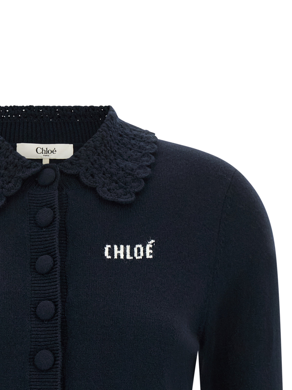 Gilet Chloé en laine bleue