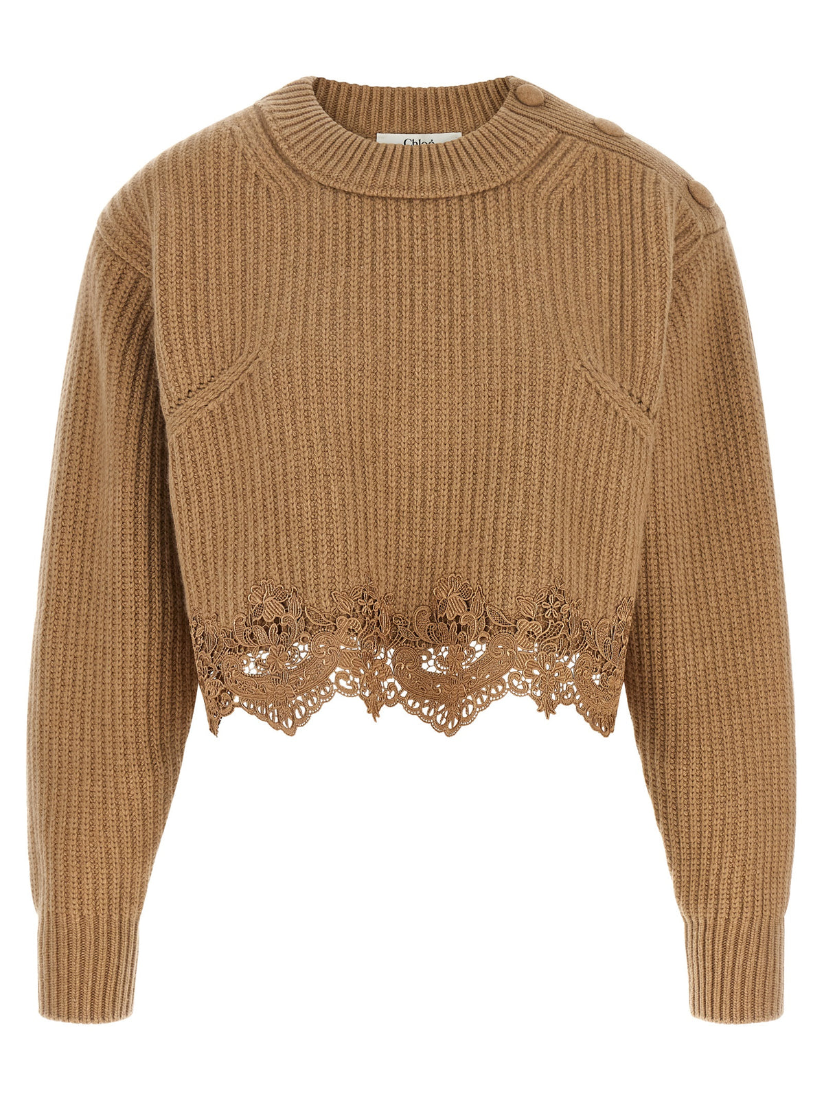 Gilet en laine beige Chloé