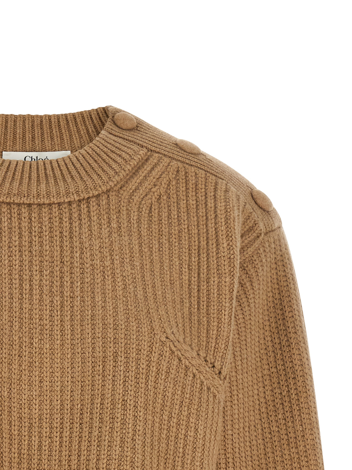 Gilet en laine beige Chloé