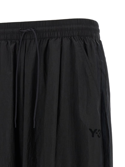Y-3 Black Polyamide Athletic Pants