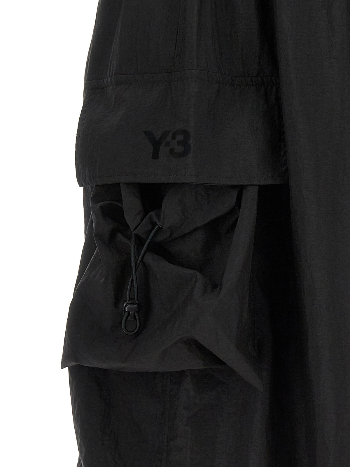 Y-3 Black Polyamide Cargo Pants