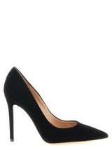 Escarpins à talons hauts en textile noir Gianvito Rossi