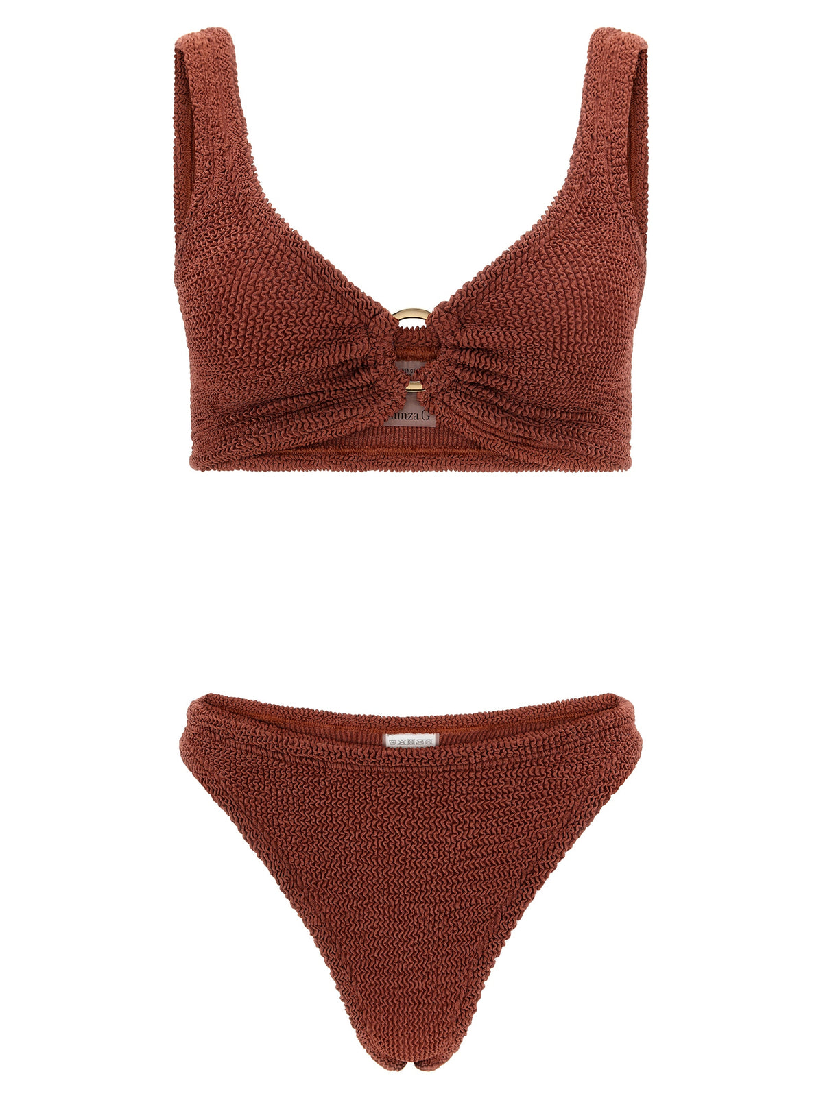 Maillot de bain en polyamide marron Hunza G