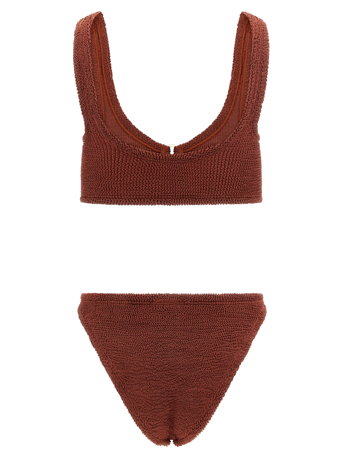 Maillot de bain en polyamide marron Hunza G