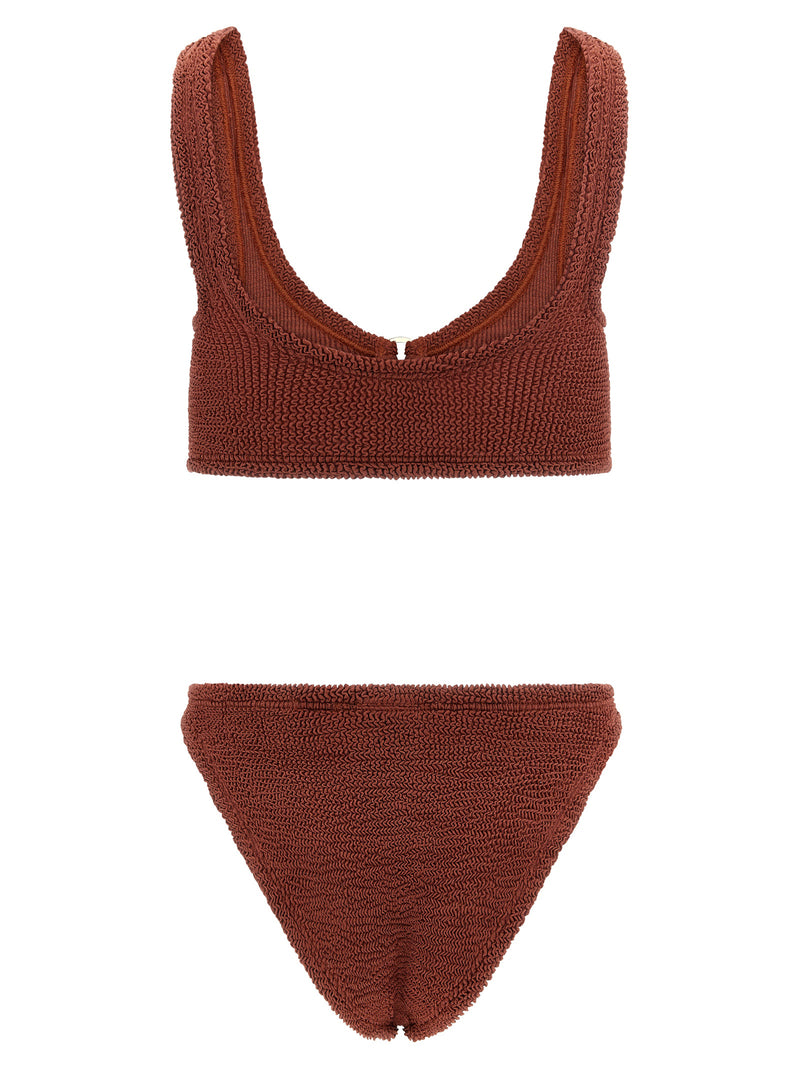 Maillot de bain en polyamide marron Hunza G