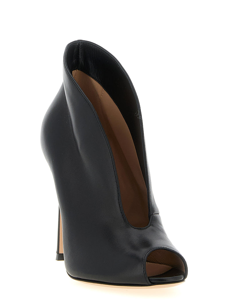 Bottines Gianvito Rossi en cuir d'agneau noir