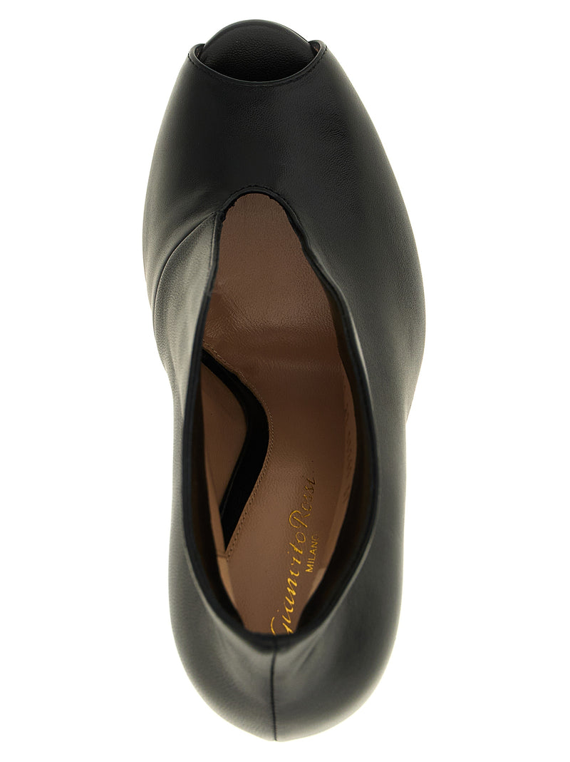 Bottines Gianvito Rossi en cuir d'agneau noir
