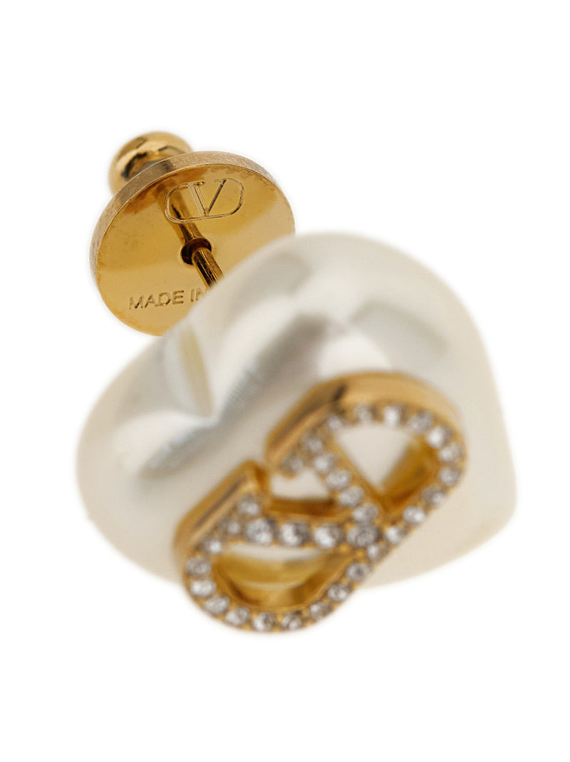 Boucles d'oreilles Valentino Garavani en laiton doré