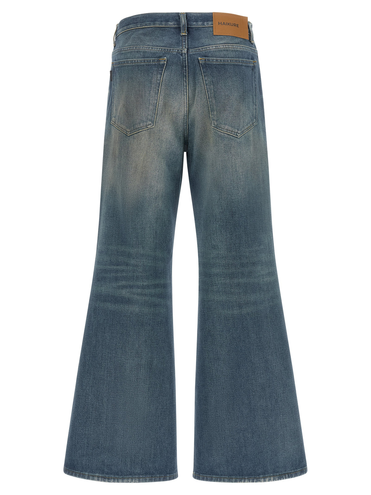 Jean évasé en coton bleu Haikure