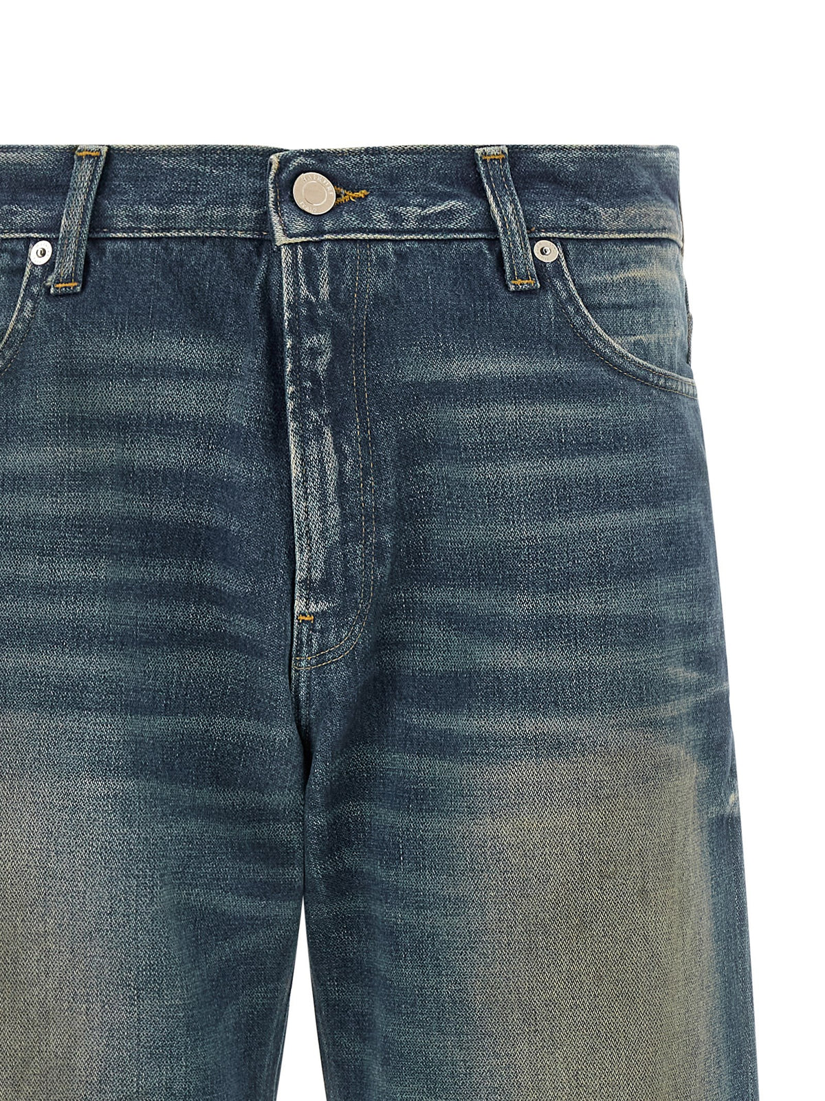 Jean évasé en coton bleu Haikure