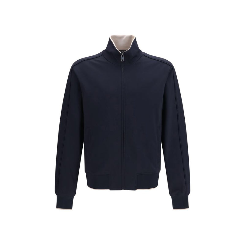 Veste longue Dolce & Gabbana en polyamide bleu