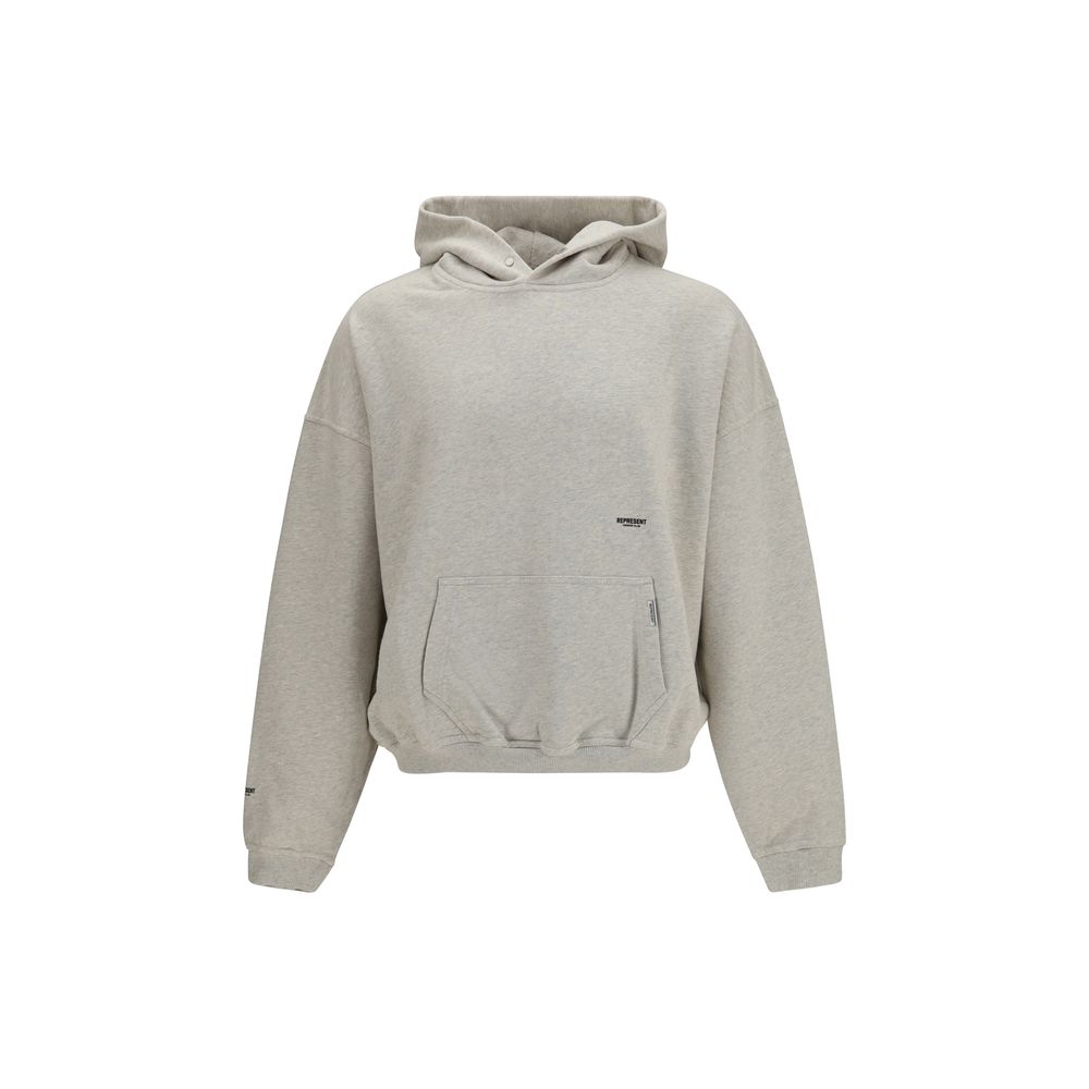 Sweat-shirt en coton beige Represent