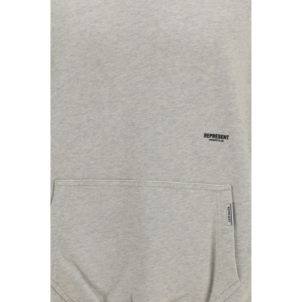 Sweat-shirt en coton beige Represent