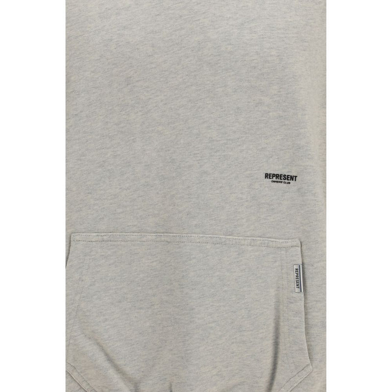 Sweat-shirt en coton beige Represent