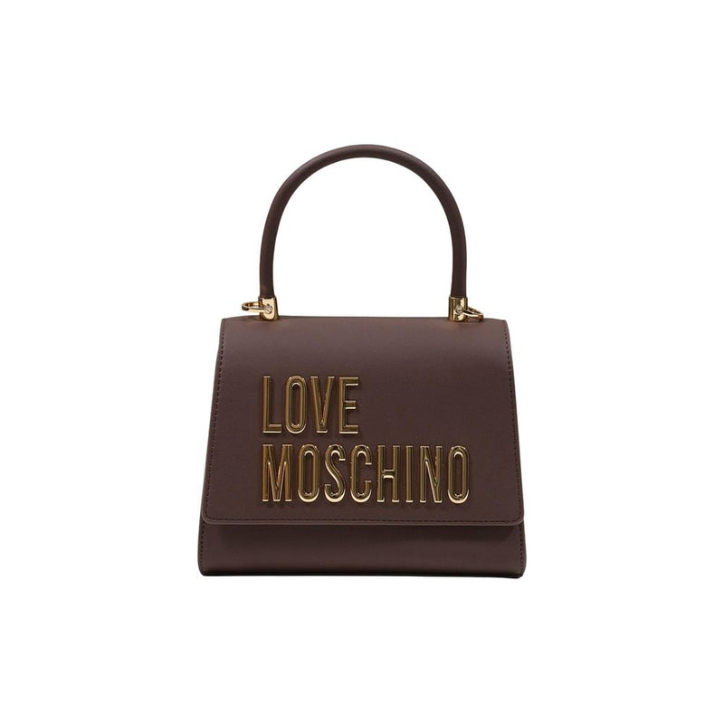 Sac à main Love Moschino en polyéthylène marron