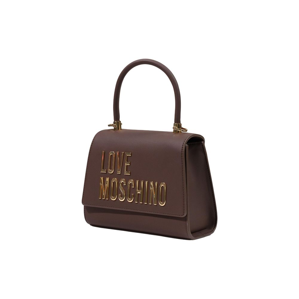 Sac à main Love Moschino en polyéthylène marron