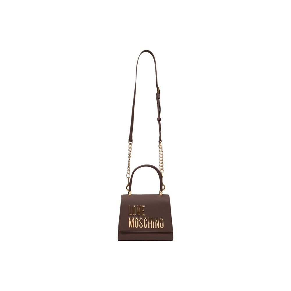 Sac à main Love Moschino en polyéthylène marron