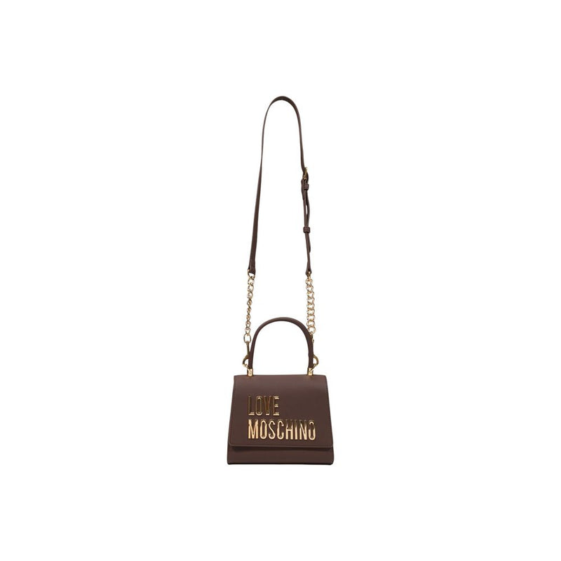 Sac à main Love Moschino en polyéthylène marron