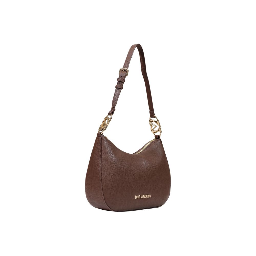 Sac à main Love Moschino en polyéthylène marron