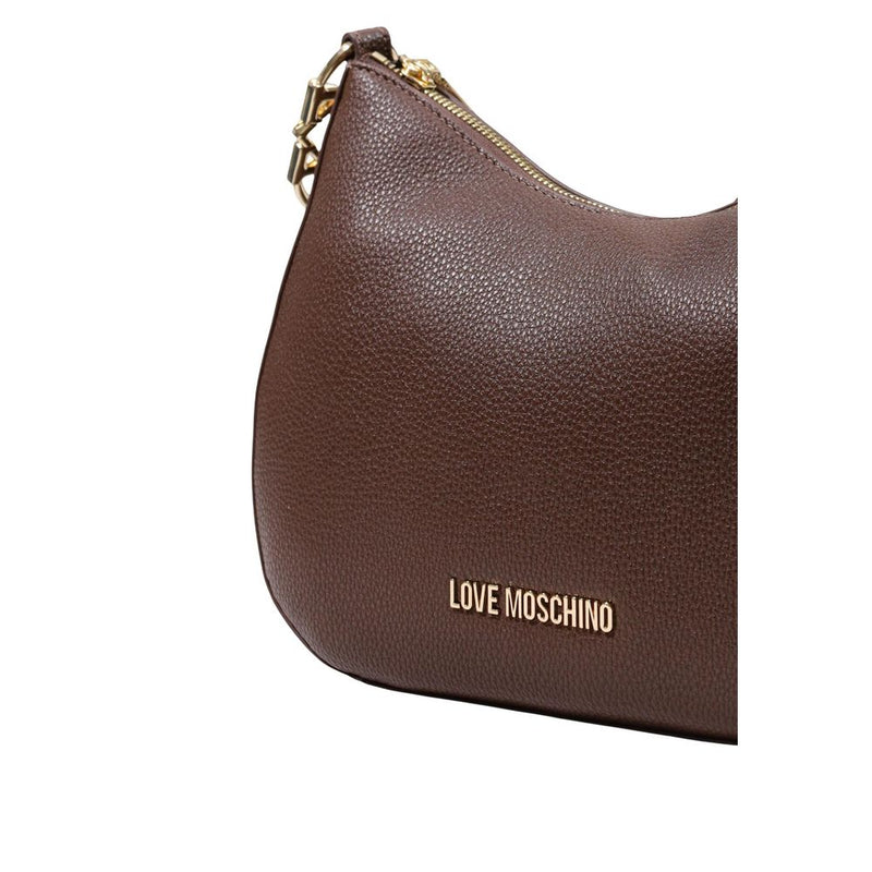 Sac à main Love Moschino en polyéthylène marron