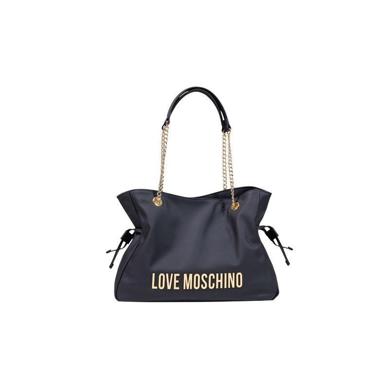 Sac à main Love Moschino en polyester noir