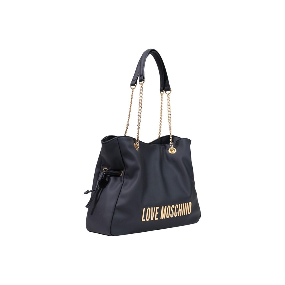 Sac à main Love Moschino en polyester noir