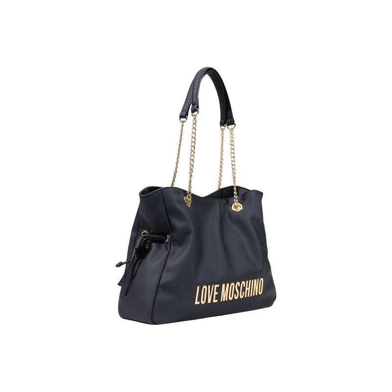 Sac à main Love Moschino en polyester noir