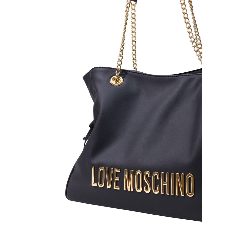 Sac à main Love Moschino en polyester noir