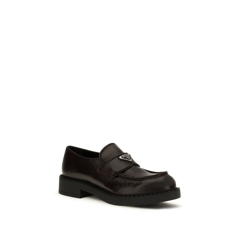 Mocassins Prada Bos Taurus en cuir de veau marron