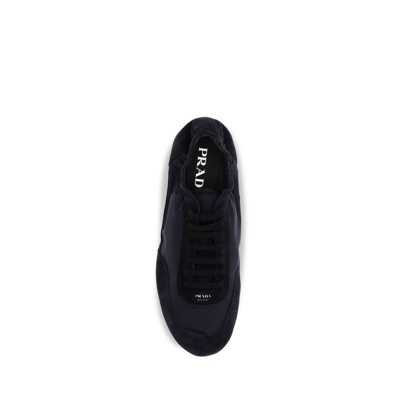 Baskets de sport Prada bleues en caoutchouc