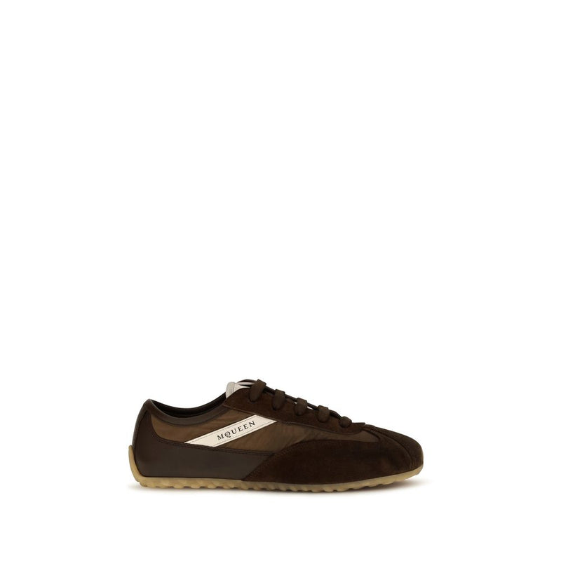 Baskets de sport Alexander McQueen en cuir suédé marron