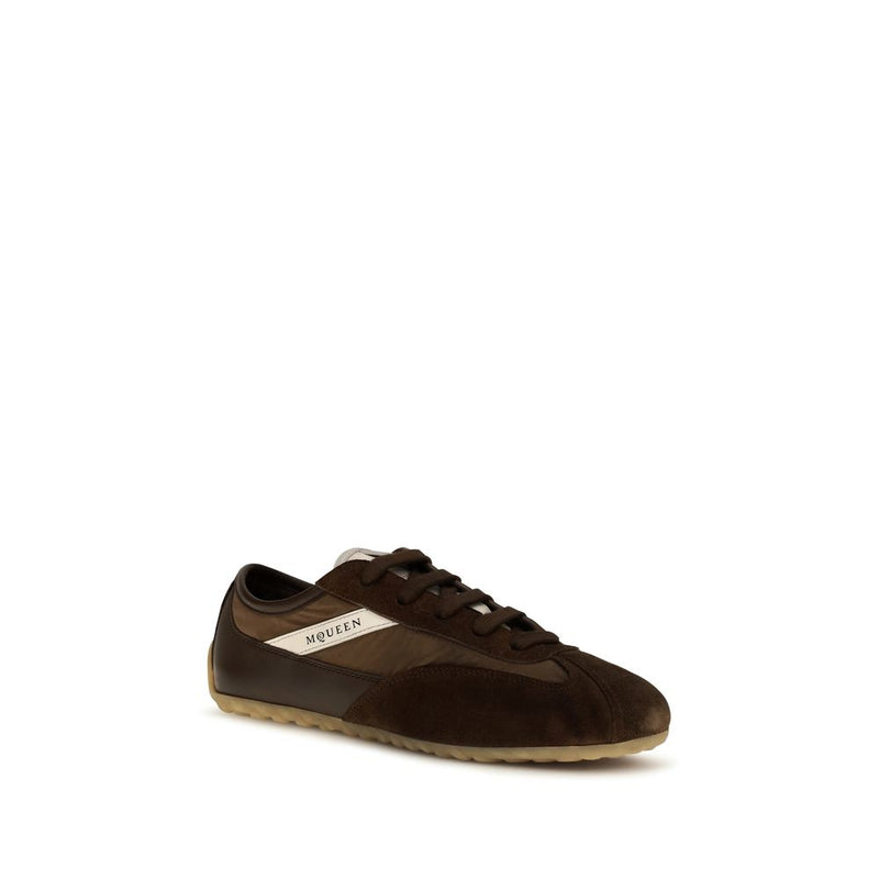 Baskets de sport Alexander McQueen en cuir suédé marron
