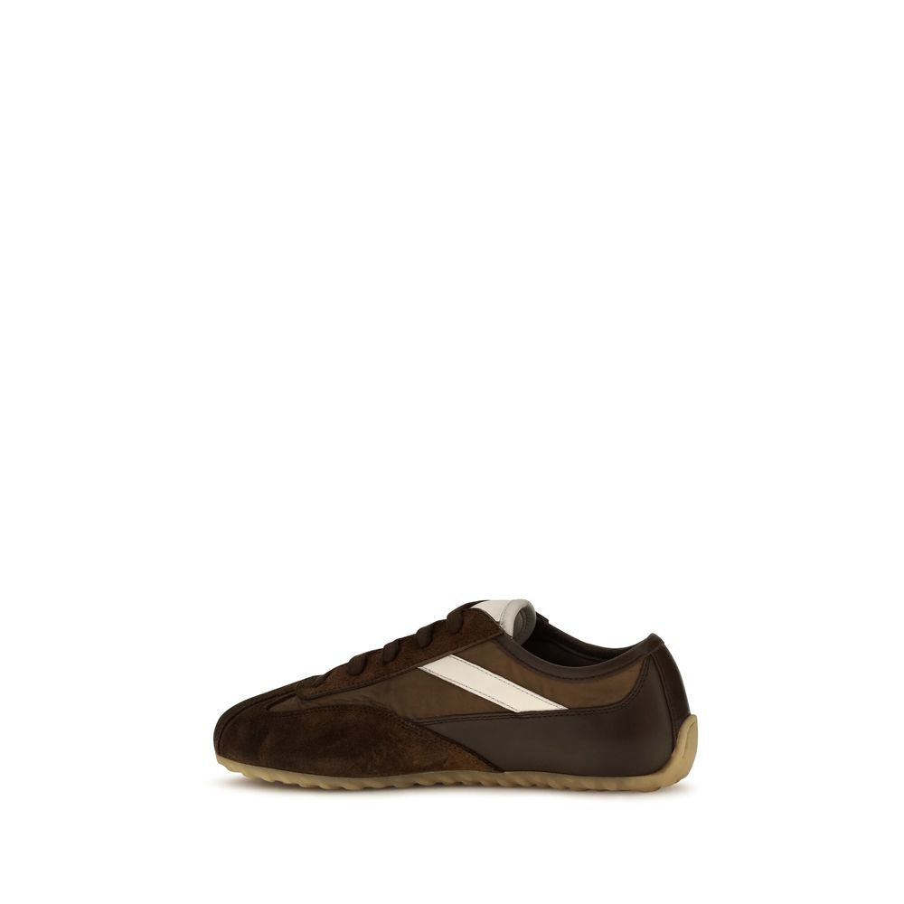 Baskets de sport Alexander McQueen en cuir suédé marron