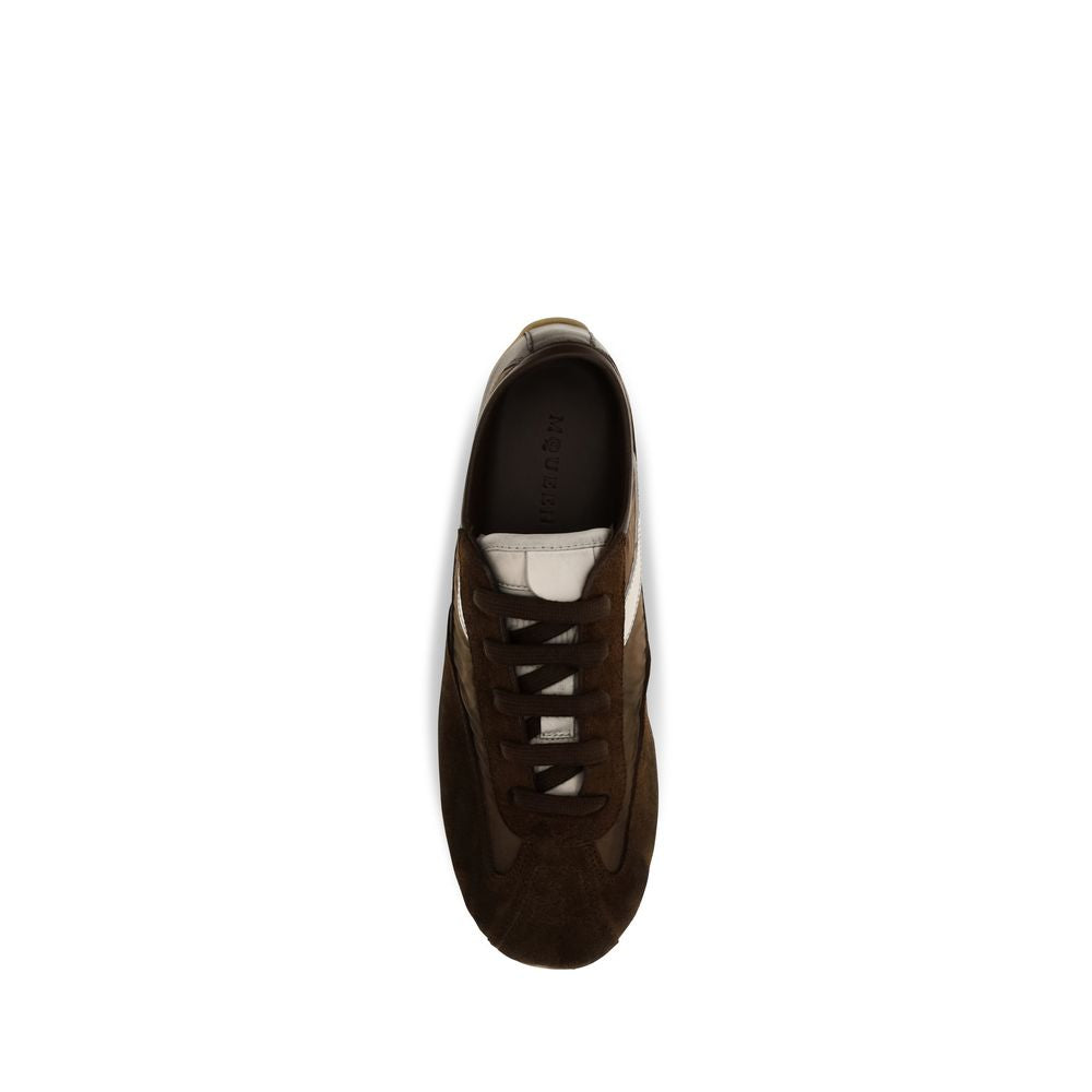 Baskets de sport Alexander McQueen en cuir suédé marron