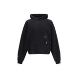 Sweat-shirt en coton noir Représente
