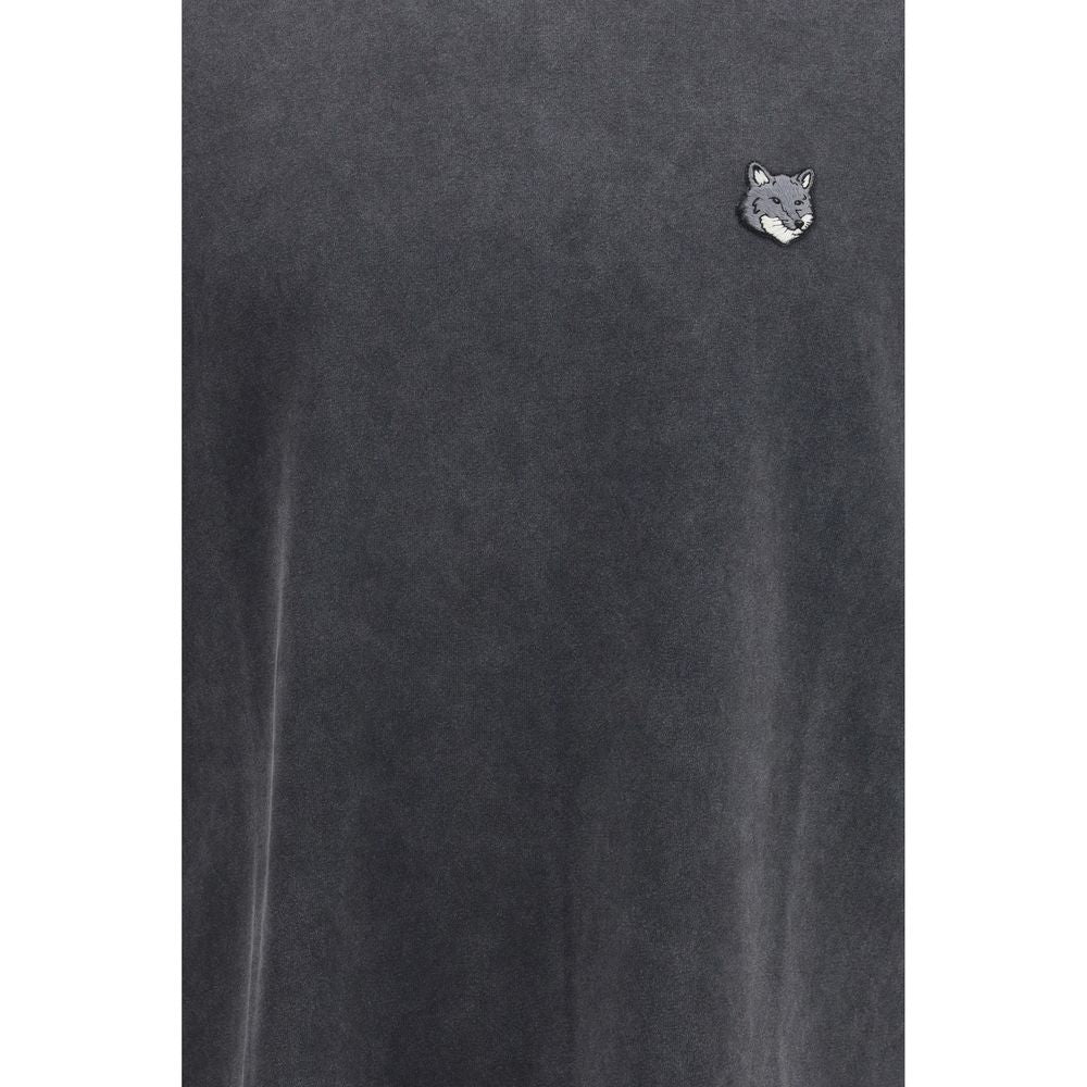T-shirt en Coton Gris Maison Kitsuné