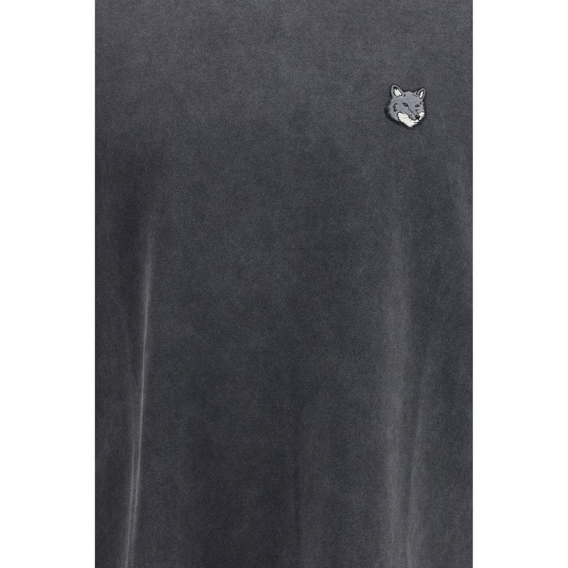 Maison Kitsuné Gray Cotton T-Shirt