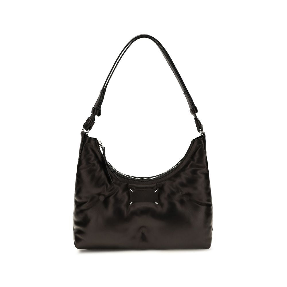 Sac porté épaule Maison Margiela en agneau noir Ovis Aries Aries