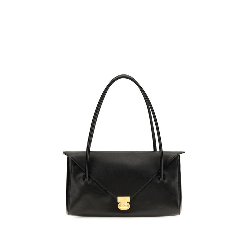 Sac bandoulière Marni Bos Taurus en cuir de veau noir