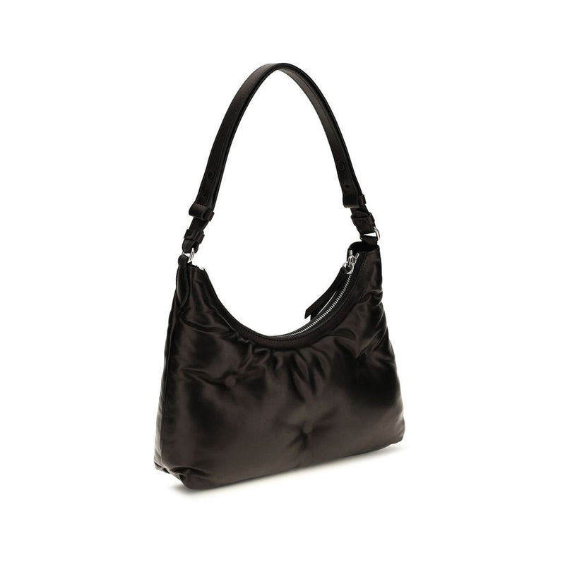 Sac porté épaule Maison Margiela en agneau noir Ovis Aries Aries