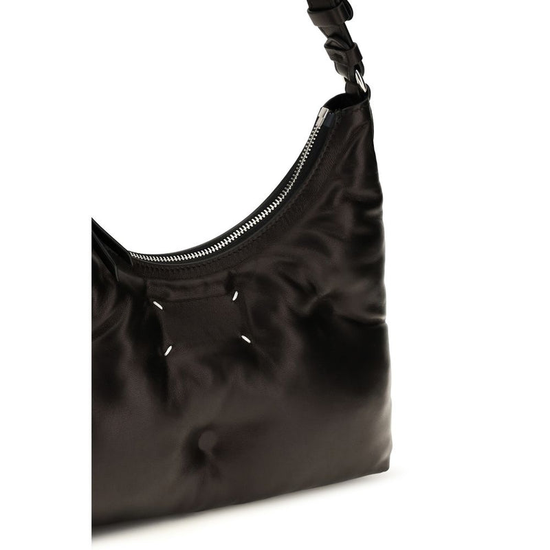 Sac porté épaule Maison Margiela en agneau noir Ovis Aries Aries