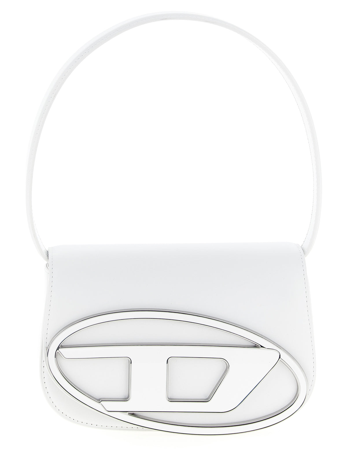 Sac bandoulière Diesel en cuir de vachette blanc